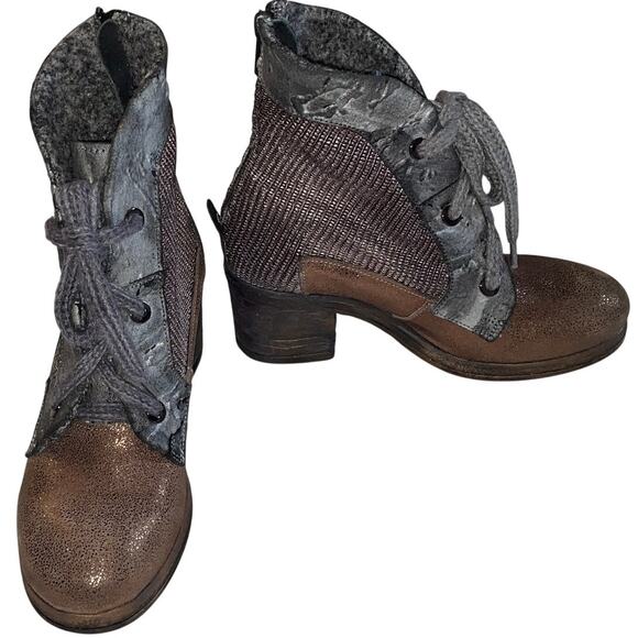 Papucei Women's Leather Lace Up Ankle Boot - NWOB - Women's Size 36 - Hand Made - Picture 1 of 12